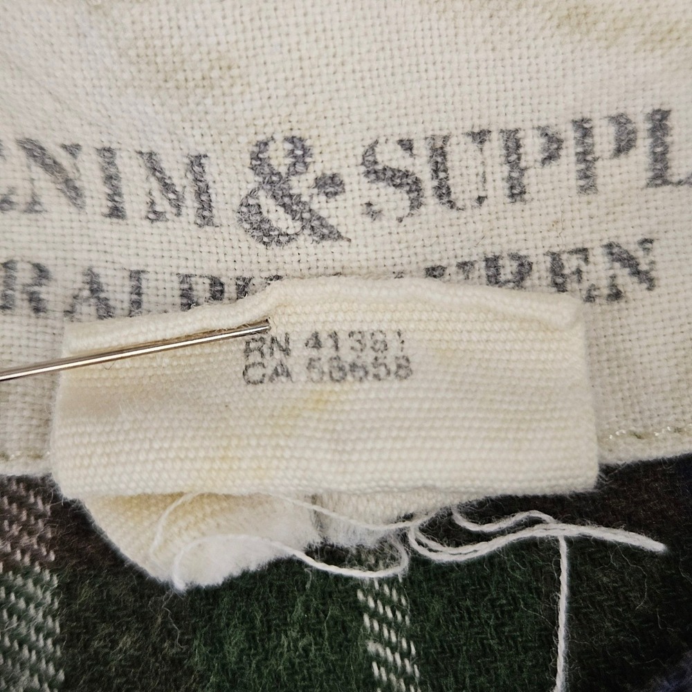 DENIM & SUPPLY RALPH LAUREN | Green Blue Plaid Flannel Shirt Medium RL Utility - Picture 12 of 12